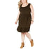 Plus Size Ruffle-Hem Sleeveless Dress